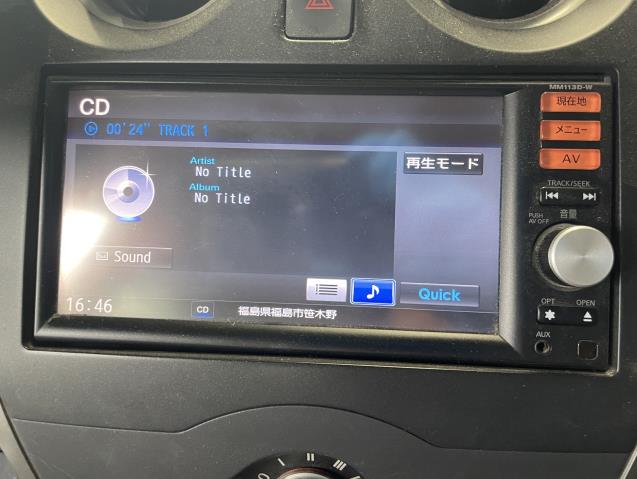 【中古】ノート DBA-NE12 カーナビゲーション MM113D-W