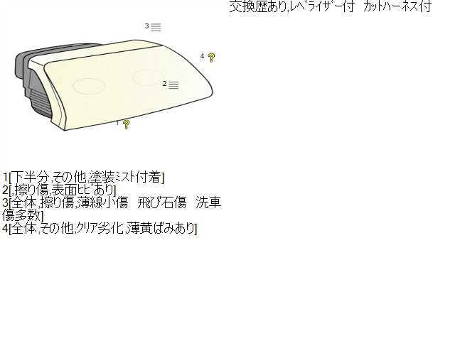 ミニカ 右ヘッドランプＡＳＳＹ HBD-H47V 8301A804