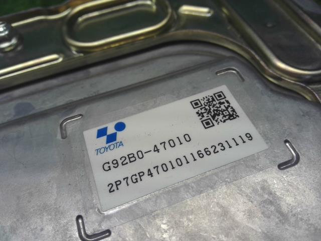 プリウス ハイブリッド部品 DAA-ZVW55 G92B0-47010