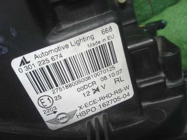 BMW ミニ 左ヘッドランプＡＳＳＹ ABA-MF16S 63 12 7 269 990