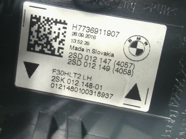 BMW 3シリーズ 左テールランプ LDA-8C20 63 21 7 372 209