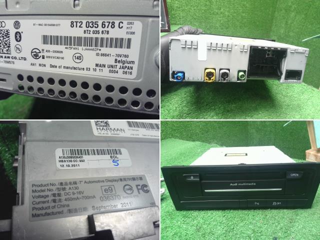 アウディ A4 カーナビゲーション DBA-8KCDN