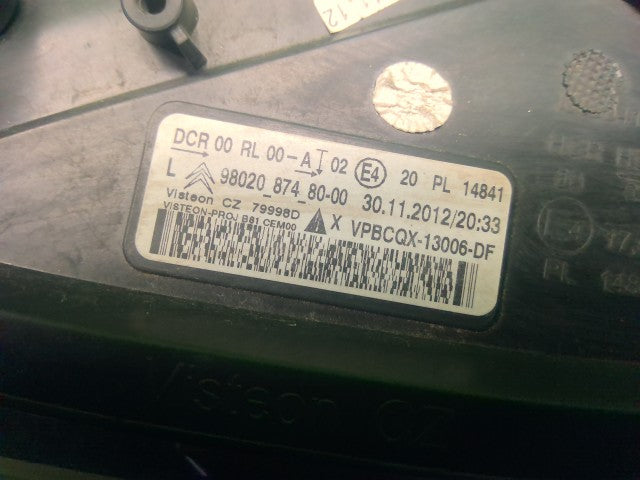 シトロエン DS5 左ヘッドランプＡＳＳＹ ABA-B85F02