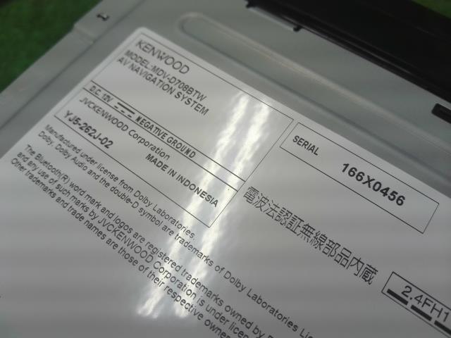 ヴィッツ カーナビゲーション DBA-NSP135 MDV-D708BTW
