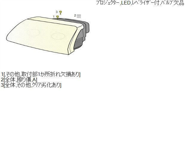 プリウスα 左ヘッドランプＡＳＳＹ DAA-ZVW41W 81170-47280
