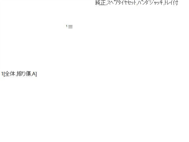 プリウスα 車載工具 DAA-ZVW41W