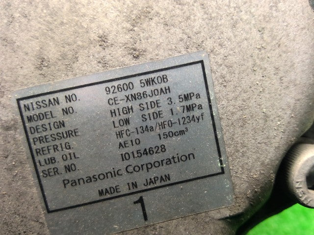 ノート Ａ／Ｃコンプレッサー DAA-HE12 92600-5WK0B