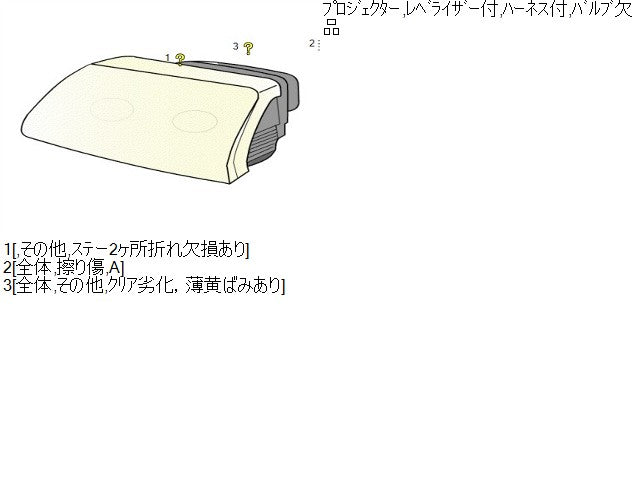 プリウスα 左ヘッドランプＡＳＳＹ DAA-ZVW41W 81170-47640