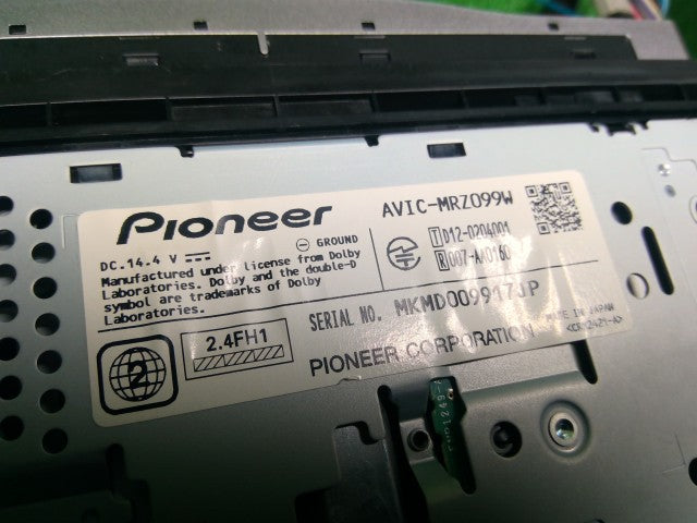 ノート カーナビゲーション DBA-E12 AVIC-MRZ099W