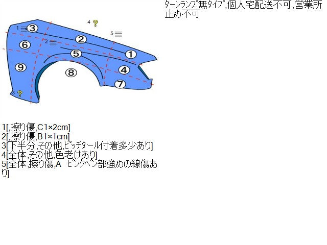 Ｎ－ＯＮＥ 右Ｆフェンダー DBA-JG2 60211-T4G-910ZZ