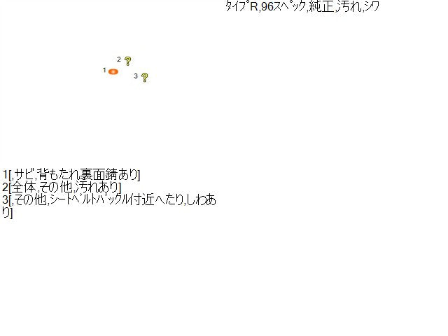 インテグラ Ｒシート E-DC2 82131-ST7-Z01ZA