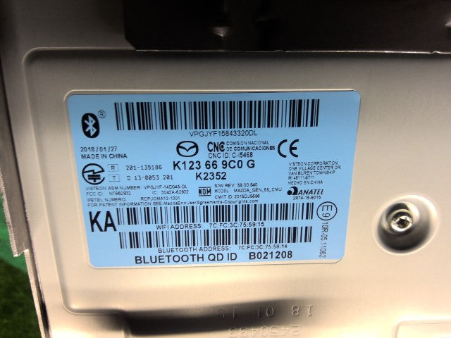【中古】デミオ DBA-DJ3FS マルチモニター D23N-61-1J0D