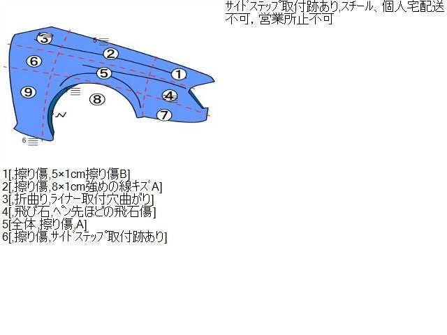 フレア 右Ｆフェンダー DBA-MJ34S 1A14-52-111B