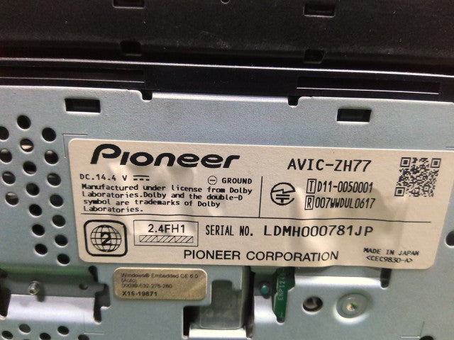 タント カーナビゲーション DBA-LA600S AVIC-ZH77