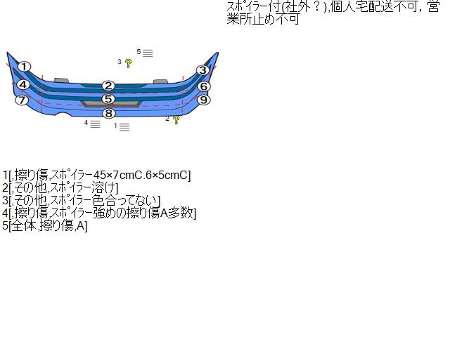 【中古】クラウン DAA-AWS210 ＲバンパーＡＳＳＹ 52159-30681-C1