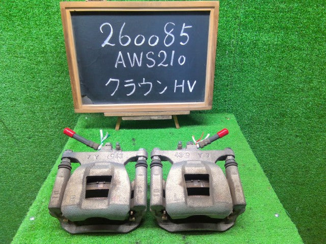 【中古】クラウン DAA-AWS210 左右リアブレーキキャリパーセット 47830-30420