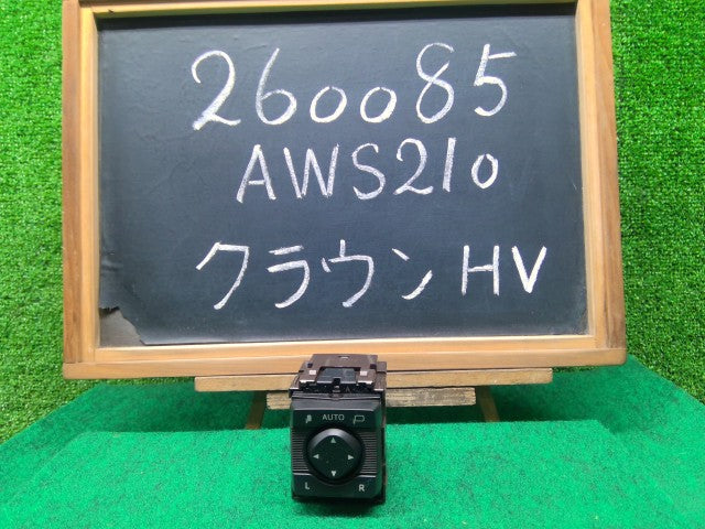 【中古】クラウン DAA-AWS210 ドアミラースイッチ 84872-30070