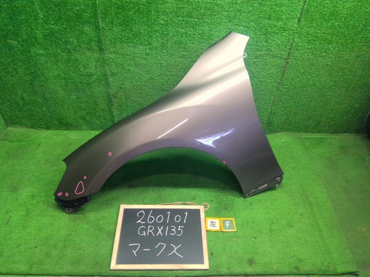 【中古】マークＸ DBA-GRX135 左フロントフェンダー 53812-22A20