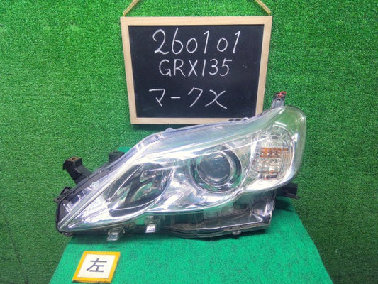 【中古】マークＸ DBA-GRX135 左ヘッドランプＡＳＳＹ 81150-22B20