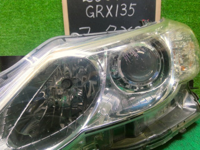 【中古】マークＸ DBA-GRX135 左ヘッドランプＡＳＳＹ 81150-22B20