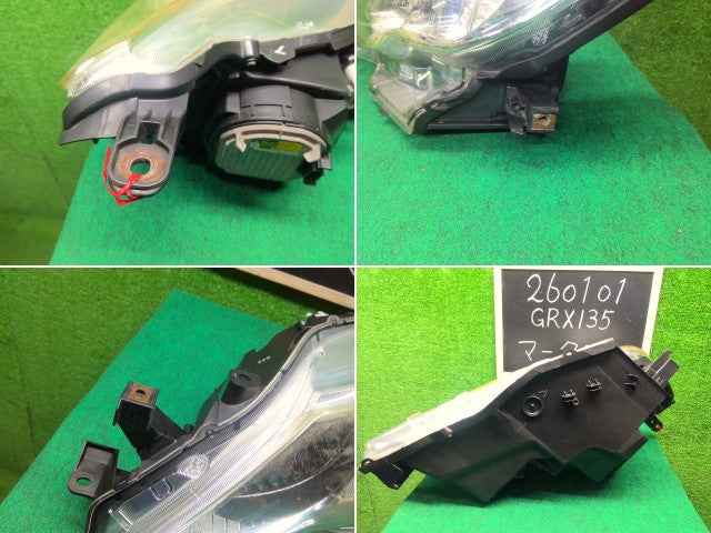 【中古】マークＸ DBA-GRX135 左ヘッドランプＡＳＳＹ 81150-22B20
