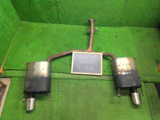 【中古】マークＸ DBA-GRX135 リアマフラー 17430-31890