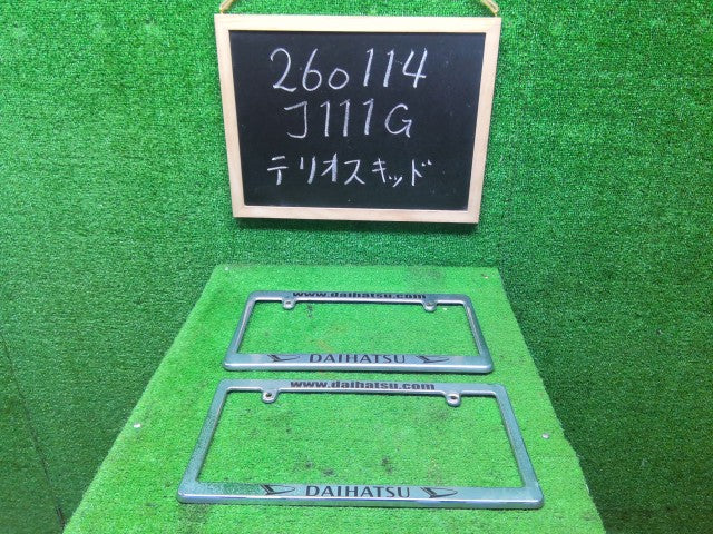 【中古】テリオスキッド ABA-J111G ナンバーフレーム