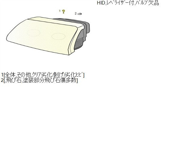 ヴェルファイア 左ヘッドランプＡＳＳＹ DBA-ANH25W 81150-58201