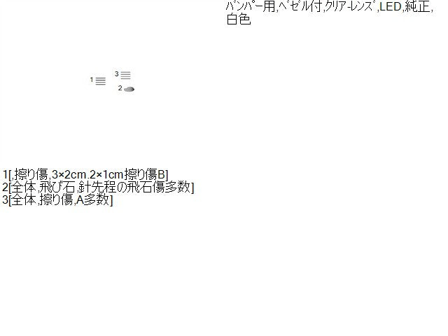 【中古】フィット DAA-GP5 左フォグランプ 33950-TEY-Y01