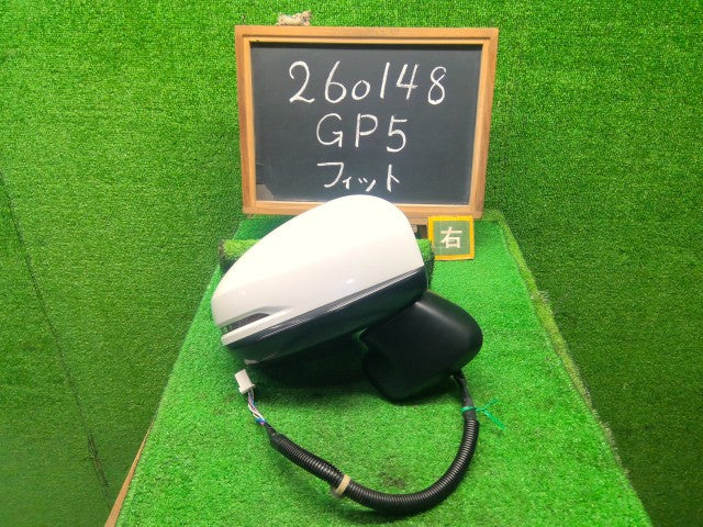 【中古】フィット DAA-GP5 右サイドミラー 76208-T5A-J52