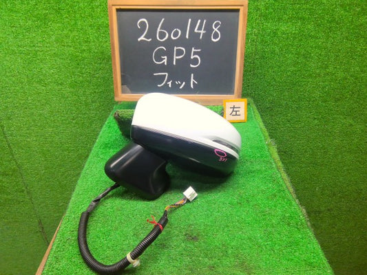 【中古】フィット DAA-GP5 左サイドミラー 76258-T5A-J52