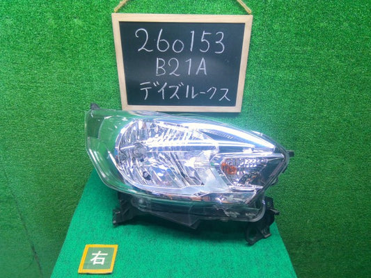 【中古】デイズルークス DBA-B21A 右ヘッドランプＡＳＳＹ 26010-6A02H