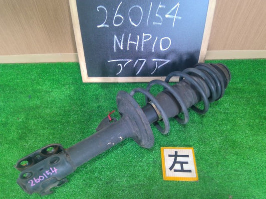 【中古】アクア DAA-NHP10 左フロントストラット ショック