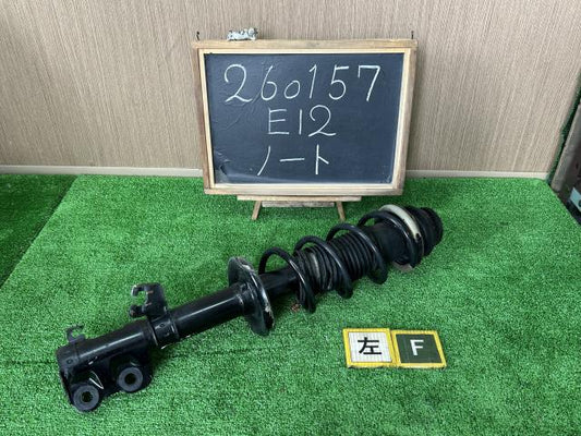 【中古】ノート DBA-E12 左フロントストラット ショック