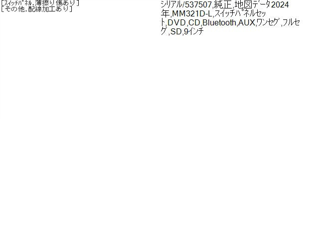 【中古】デイズ 5AA-B47W カーナビゲーション QBB