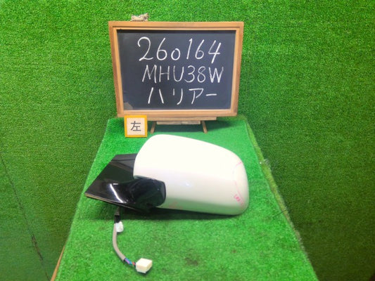 【中古】ハリアー DAA-MHU38W 左サイドミラー 87940-48201-A3