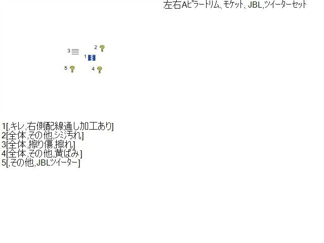 【中古】ハリアー DAA-MHU38W フロント ピラー