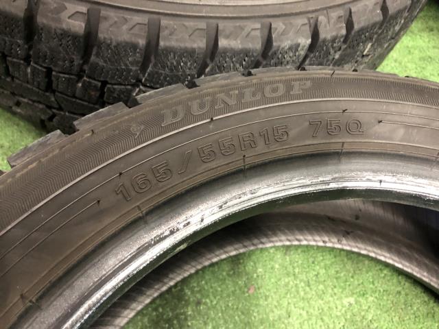【中古】スタッドレスタイヤ 15インチ 2021年製 165/55R15