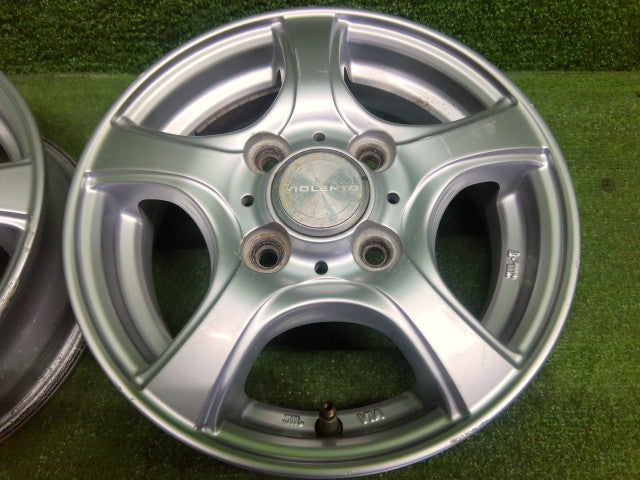 【中古】社外12インチ アルミホイール 4J 4穴