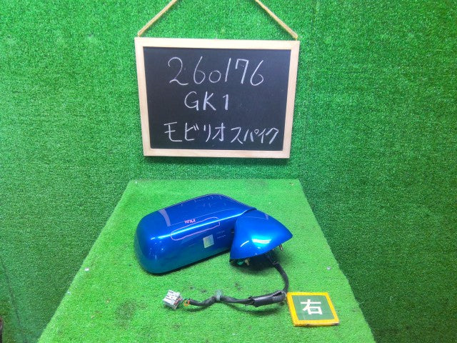 【中古】モビリオスパイク LA-GK1 右サイドミラー 76200-SEY-J31ZB