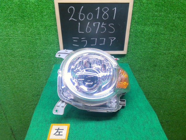 【中古】ミラココア DBA-L675S 左ヘッドランプＡＳＳＹ 81150-B2860