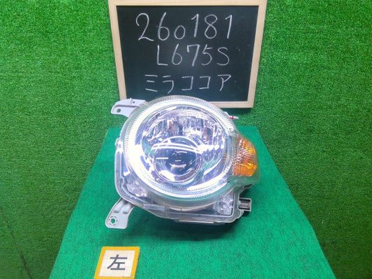 【中古】ミラココア DBA-L675S 左ヘッドランプＡＳＳＹ 81150-B2860