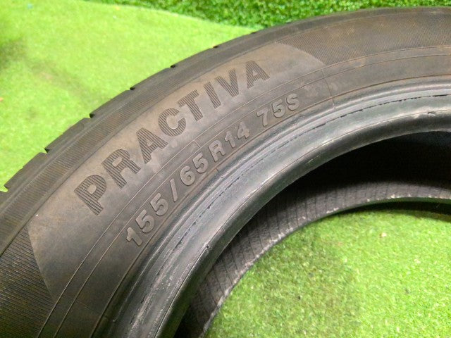 【中古】ノーマルタイヤ 14インチＰＲＡＣＴＩＶＡ 22年製 155/65R14