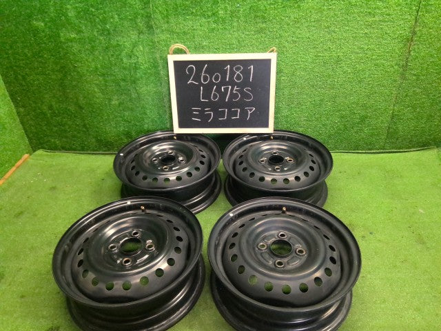 【中古】ミラココア DBA-L675S 14インチ スチール