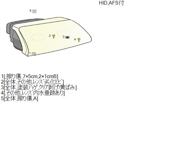 【中古】アルファード CBA-ANH10W 右ヘッドランプＡＳＳＹ 81110-58020
