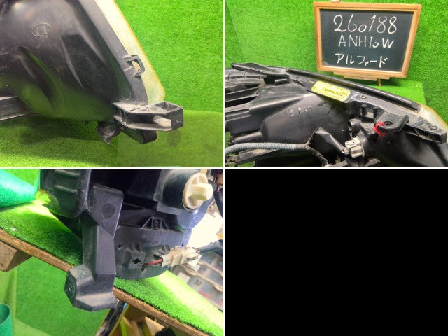 【中古】アルファード CBA-ANH10W 左ヘッドランプＡＳＳＹ 81150-58020