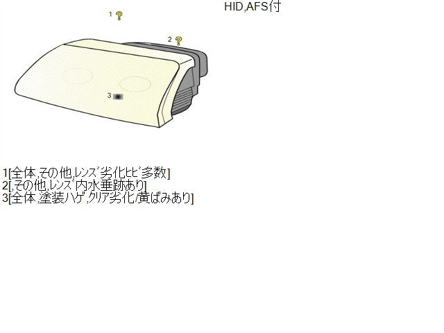 【中古】アルファード CBA-ANH10W 左ヘッドランプＡＳＳＹ 81150-58020