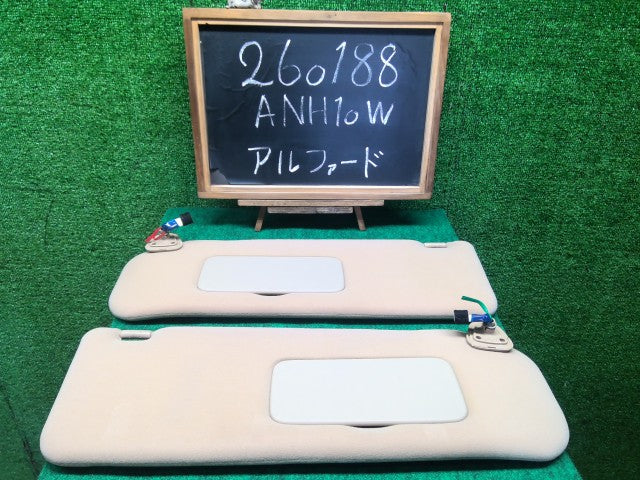 【中古】アルファード CBA-ANH10W サンバイザー 74310-58020-A0