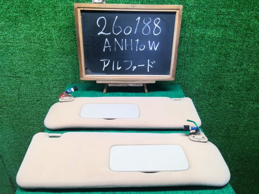 【中古】アルファード CBA-ANH10W サンバイザー 74310-58020-A0