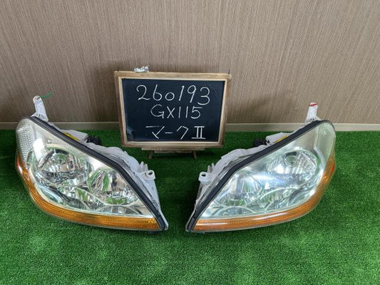 【中古】マーク2 TA-GX115 ヘッドランプ ヘッドライト